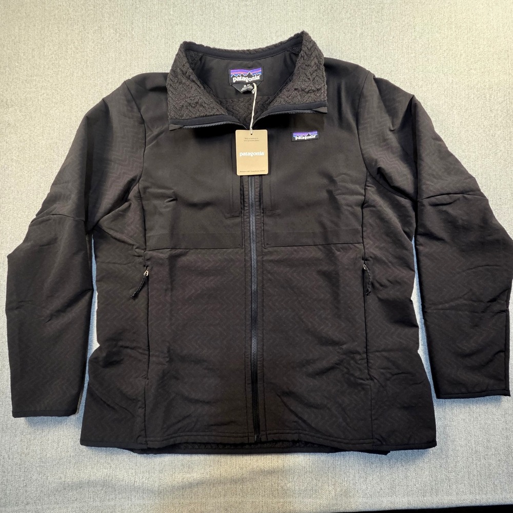PATAGONIA R2 Cross Strata Jacket Women's XL Black Outdoors Gorpcore Brand New - Picture 2 of 10